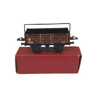 Vintage Hornby Trains LMS offener Waggon mit Blechschiene Spur R178 Spur O verpackt