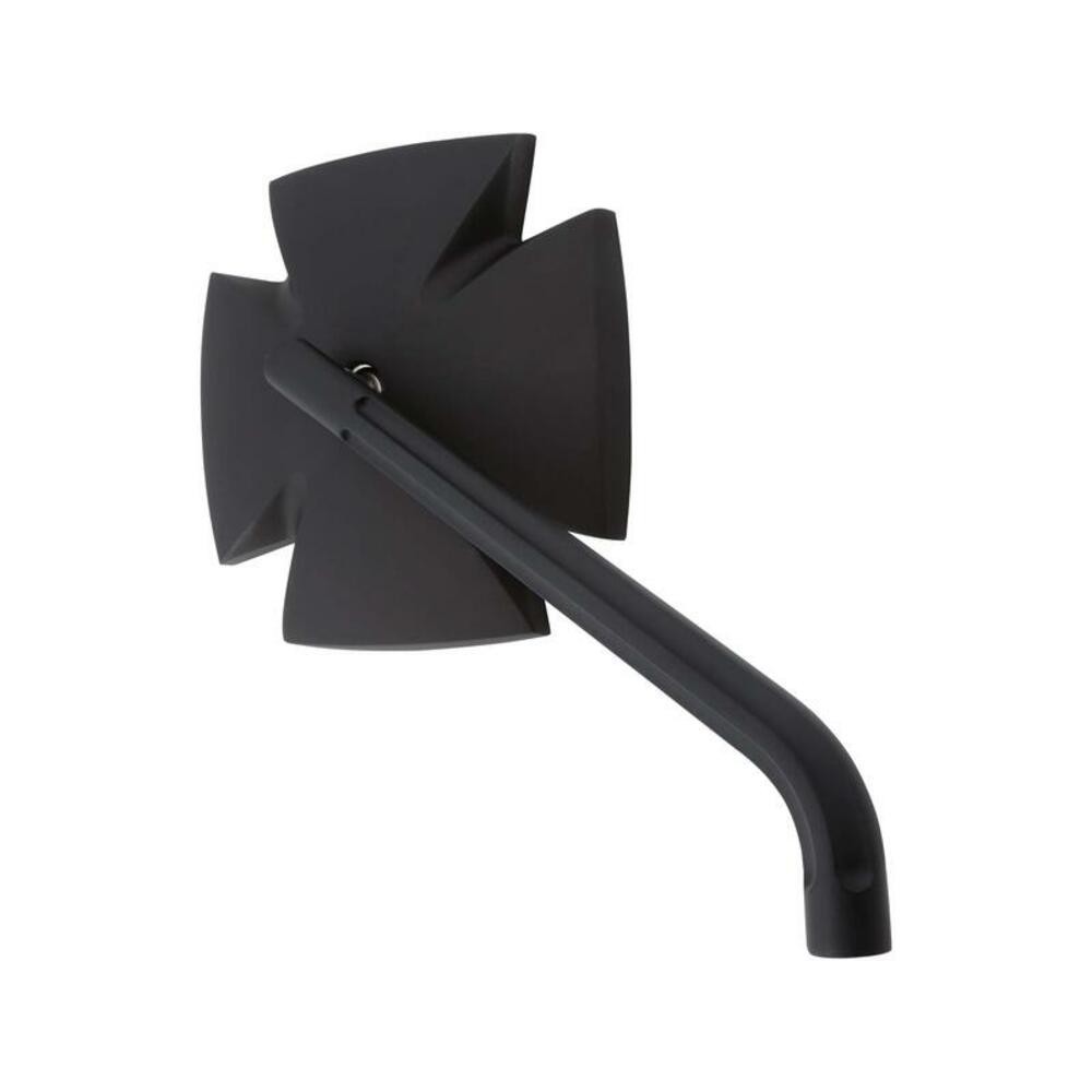 Highsider Pro Iron Cross Handlebar Mirror - Black For Motorcycle Parts