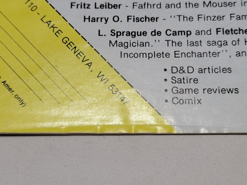The Dragon Magazine Issue # 25 May 1979 Vol. III No. 11 Vintage RPG D&D Gaming - Picture 16 of 16