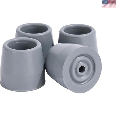 4PCS Walker Tips 1 1/8 '' Heavy Duty Replacement Rubber Tips for Walkers, Commod