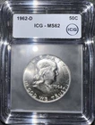 1962-D 50c Franklin Half Dollar MS62 Beauty!!