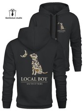 Local Boy Outfitters Men'S Camo Dog Print Hooded Sweatshirt - Hunting  Outdoor