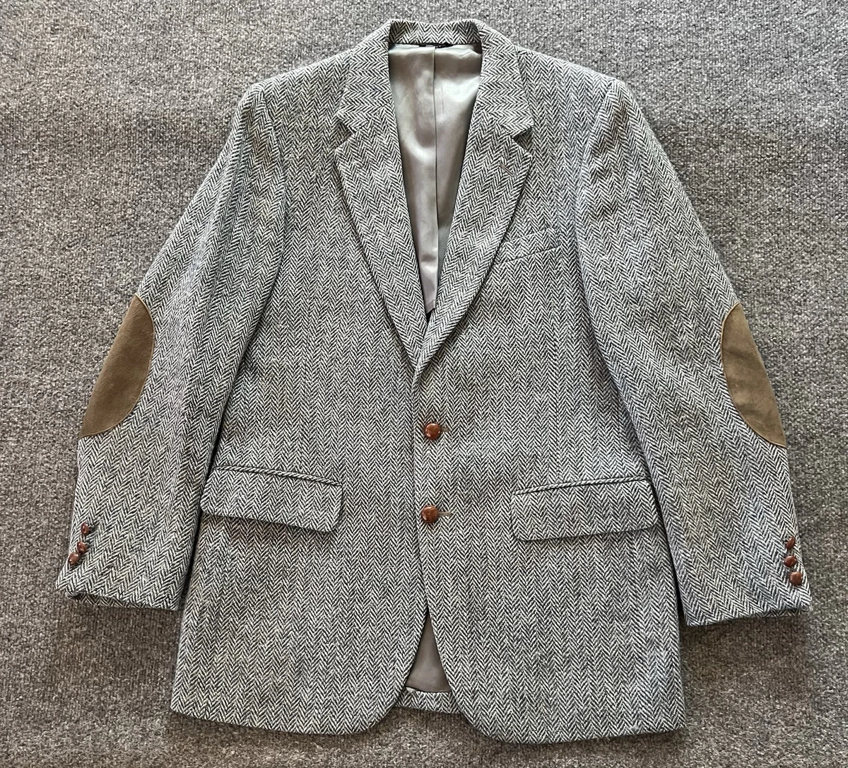 Tweed Regular 44 Jacket Vintage Suit Jackets & Blazers for Men for