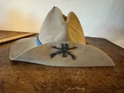 U.S.Army Covers or Campaign Hats: (1) U.S. Pattern 1889 Cavalry hat, the front