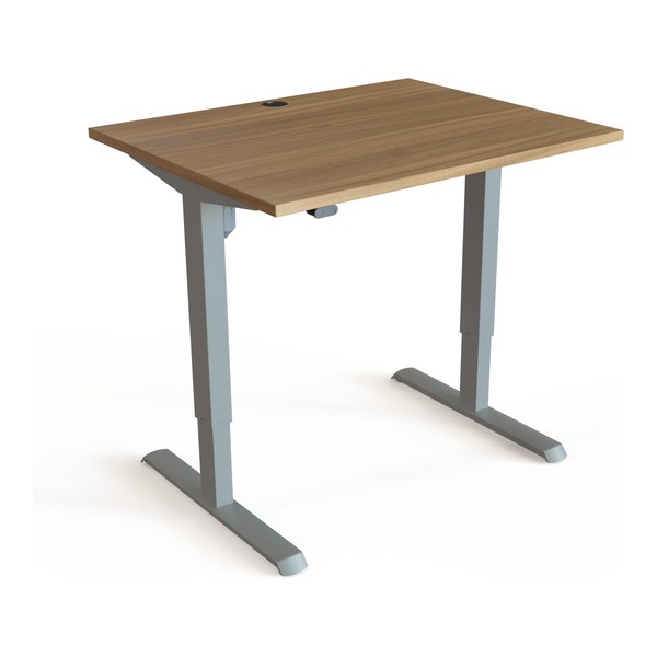 Stier Elektrisch HöHenverstellbarer Schreibtisch 501-33 100 X 80 Cm Nussbaum-image