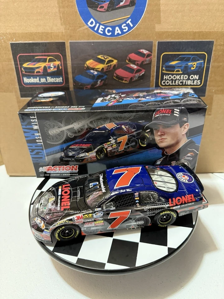 Josh Wise #7 Lionel Nascar coleccionables 2010 1/24 Nascar diecast Foto 3 de 4