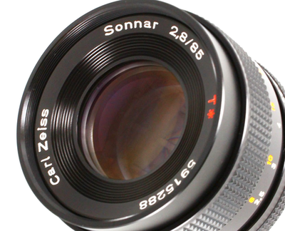 【希少・美品】Contax Sonnar T* 85mm F2.8 AEG Exc+5】Contax Carl Zeiss Sonnar T* 85mm f/2.8 AEG CY Mount Lens