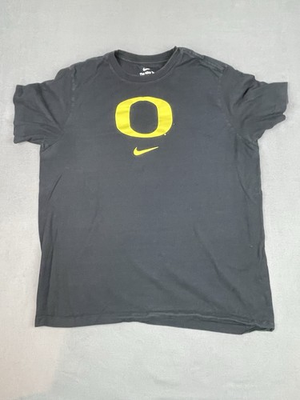 #ad Nike Oregon Ducks Football Shirt Mens Medium Black Light Stretch Crew Neck Sport $24.88
