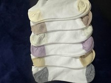  6 Pair Women's Sonoma Goods for Life  No Show Marled Socks