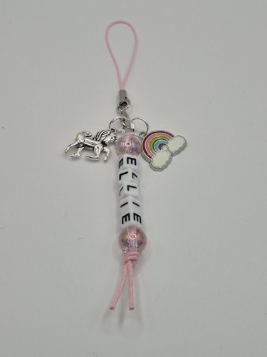 Spersonalizowany pasek na telefon komórkowy jednorożec, charm do torby, jednorożec, mityczny, 🌈 - Zdjęcie 4 z 4
