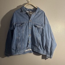 Tyca Men's Jean Jacket w/ Guitar Emblem Size 2XL Made In USA