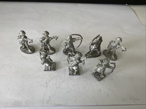 Vintage Miniatures Lot Ral Partha Grenadier And Custom Lot Of 8 Pcs 