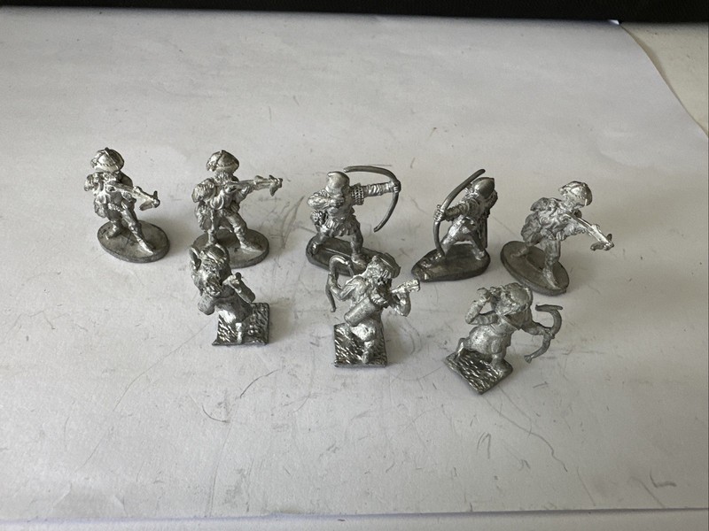 Vintage Miniatures Lot Ral Partha Grenadier And Custom Lot Of 8 Pcs 