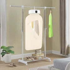 Modern Clothes Dryer White Portable Clothes Dryer 600W Electric Foldable Dryer