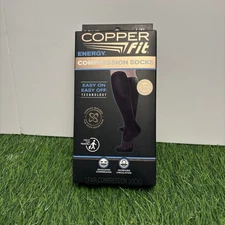 Copper Fit Energy Compression Socks - Black, Size XL