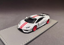 MINI GT 148 LB Works Lamborghini Huracan White Red Stripes