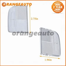 1 Pair Interior Dome Light Cover Roof Map Light Lens For Honda Accord CR-V Civic