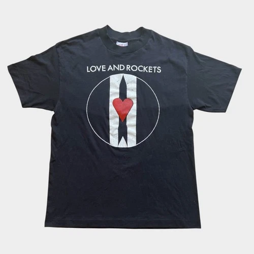 Love And Rockets Tour Band Promo Tee Shirt 80 1980s vintage concert t-shirt, vintage, single stitch, B+ condition