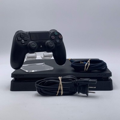 Sony PlayStation 4 Slim 1TB Black Console PS4 W/ Controller And Cords