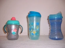 mixed     Cup lot  Sippy cup  with handles     box win