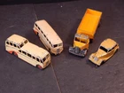 Vintage Dinky Lot 4 Metal 2 Buses Truck & Car