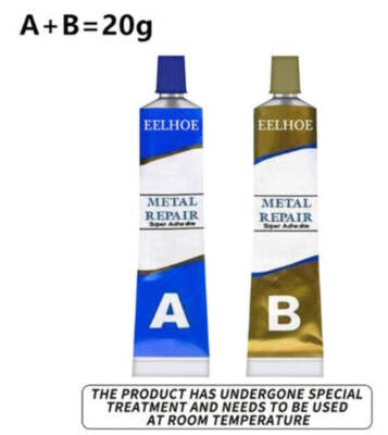 Dirt Racing Epoxy Steel 6 Min Set Syringe 20g Metal Repair / Ab Glue / Waterproo