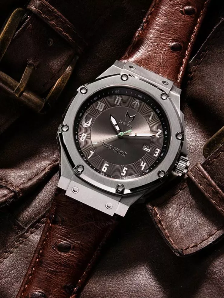 Star Wars The Mandalorian Limited Automatic Watch Meister MSTR Leather Band New