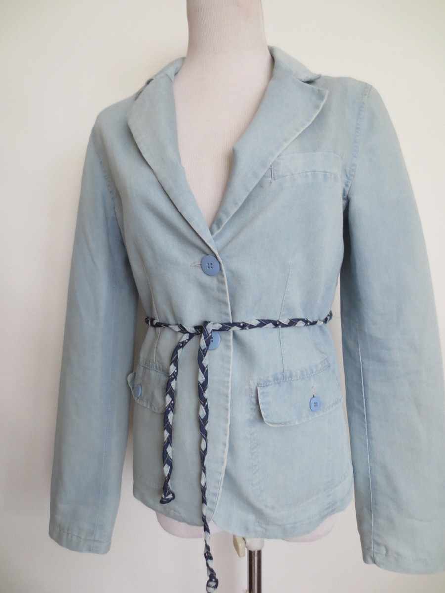 Jeansblazer FB SISTER NEW YORKER Blazer Jacke S 34/36 hellblau