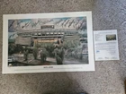 PITTSBURGH STEELERS Three Rivers 22" x 33.5" Print Signed by 14 HOFers - JSA LOA