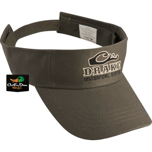 DRAKE WATERFOWL SYSTEMS LOGO VISOR CAP 