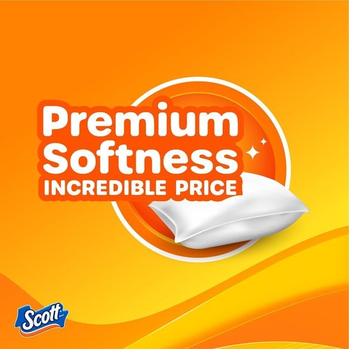 Scott Comfortplus Toilet Paper with Soft Lavender Scented Tube, 12 Mega Rolls, 3 - Picture 7 of 11