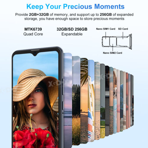 2024 Unlocked Android Smartphone 6.5" Cheap Cell Phone 4G Dual SIM Quad Core New - Picture 29 of 42