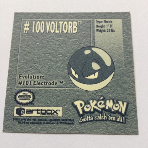 VINTAGE POKEMON STICKERS ARTBOX SERIES 1 1999 pack fresh - take your pick - Picture 169 of 253