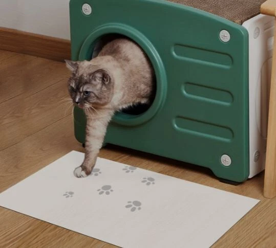 ЛИПКИЙ НАПОЛЬНЫЙ КОВРИК_Сделано в КОРЕЕ_СИНИЙ 24x36_30 листов x 4 прокладки - Изображение 4 из 4