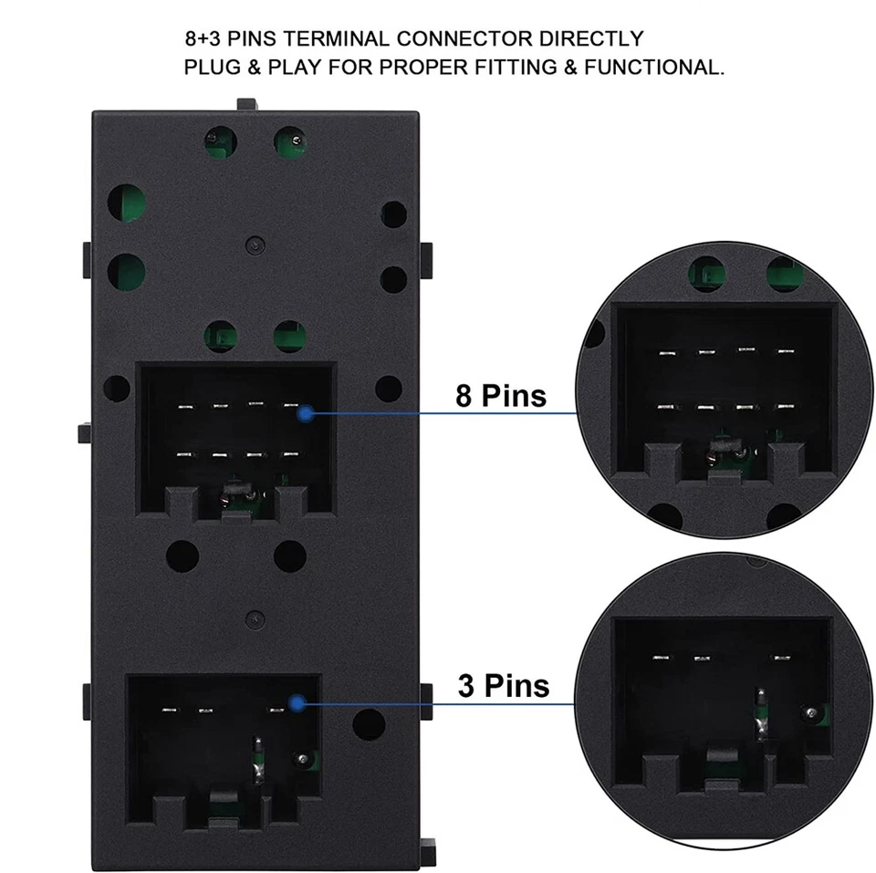 5L1Z14529AA Master Window Control Switch for Ford F-150 Expedition/Lincoln 03-08 Foto 3 de 4