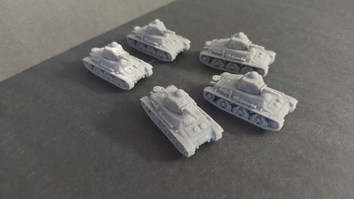 N Scale French H39 Tank Platoon For Model Railways Resin 1/160th Scale - 第 3/5 張圖片