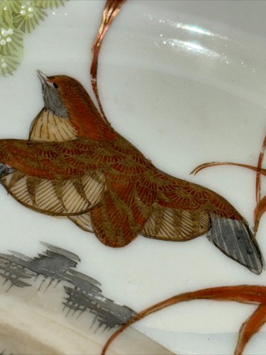 2 partridge plates by Hayashi Japan hunting cabin lodge quail upland game 7" dia - Picture 10 of 20