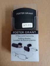 +1.25 Foster Grand Folding Reading Glasses With Telescopic Frame Micro vision 