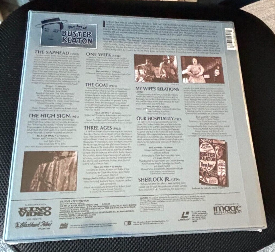 THE ART OF BUSTER KEATON volume I Laserdisc Box Set unopened w/extras No Reserve - Image 2 of 2