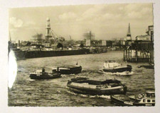 Hamburg mit Hafenschlepper, Bunkerboot, Ansichtskarte ungelaufen Nr.100