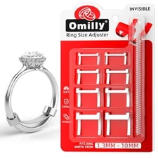 Omilly Filled Metal Ring Guard for Loose Rings, Invisible Ring Size Adjuster, 