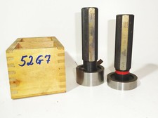 2 x Lehrmess Schmalkalden Grenzlehrdorn 52 G7 mit Holzetui Pr&uuml;fmittel Lehrdorn