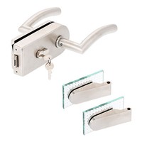 GlastüRbeschlag D Pz + Studio BäNder Edelstahl GlastüRschloss +Pz Shine