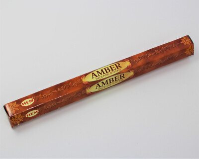 Hem Incense Sticks: AMBER - You Pick Amount: 20, 60, 100 or 120, FREE SHIPPING