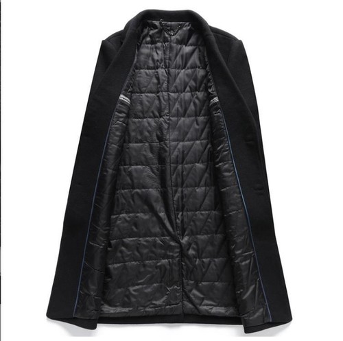 Herren Wollmischung Trenchcoat Langarm Oberbekleidung Business Party Freizeit Jacken Größe - Bild 11 von 13