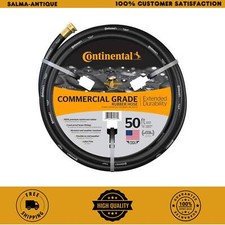 NEW Durable Commercial Grade Rubber Black Water Hose 5/8in Dia x 50ft