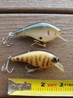 New ListingLot Of 2 Vintage Bagley Fishing Lures All Brass Hangers (Paint Cracks) Used Cond