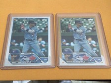 2023 Topps Series 2 Base #381 Whit Merrifield Gold & Rainbow Foil Blue Jays Nice