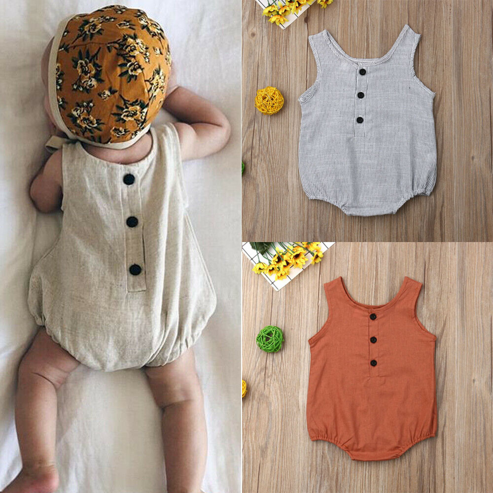 newborn sleeveless bodysuits