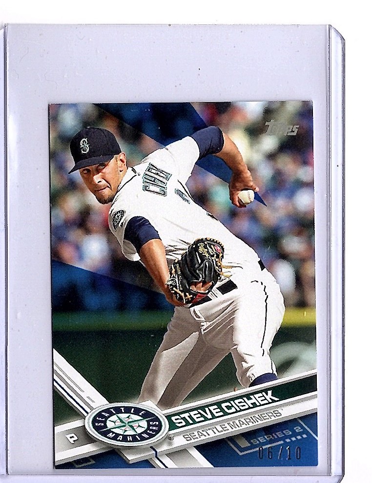 STEVE CISHEK 2017 TOPPS ON DEMAND MINI BLUE PARALLEL 456 6/10